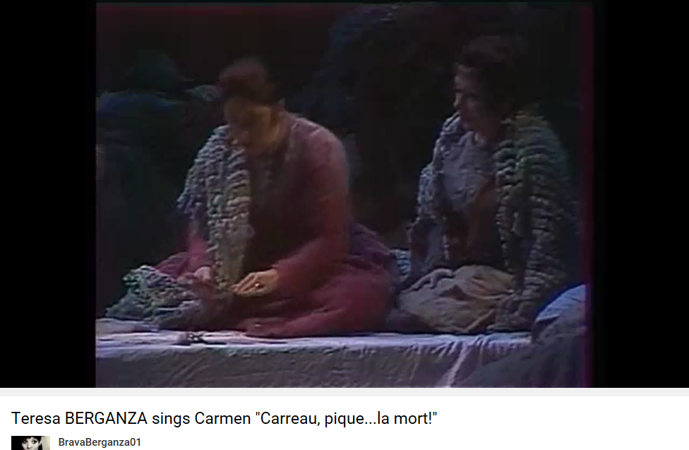 Bizet Carmen Carreau, pique la mort
