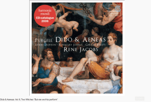 Purcell didon et Enée But ere we this perform