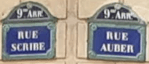 rues Scribe et Auber