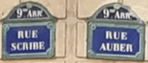 rues Scribe et Auber