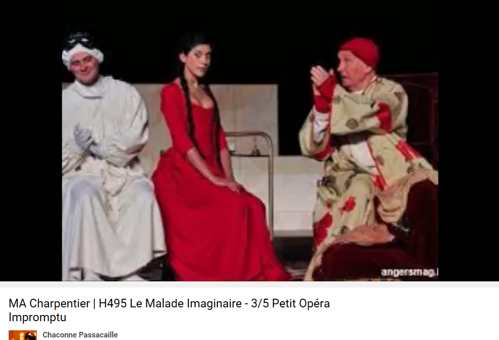 Charpentier le Malade imaginaire