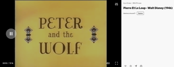 Prokofiev Pierre et le loup Disney