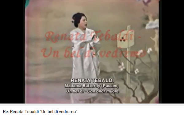 Puccini Butterfly Un bel di vedremo
