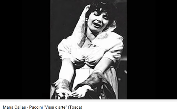 Puccini Tosca Vissi d'arte Callas