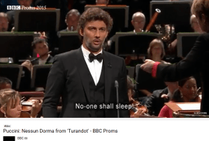 Puccini Turandot Nessun dorma