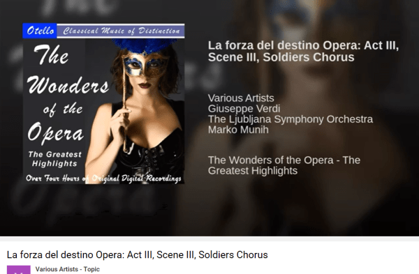 Verdi La forza Acte III Rataplan