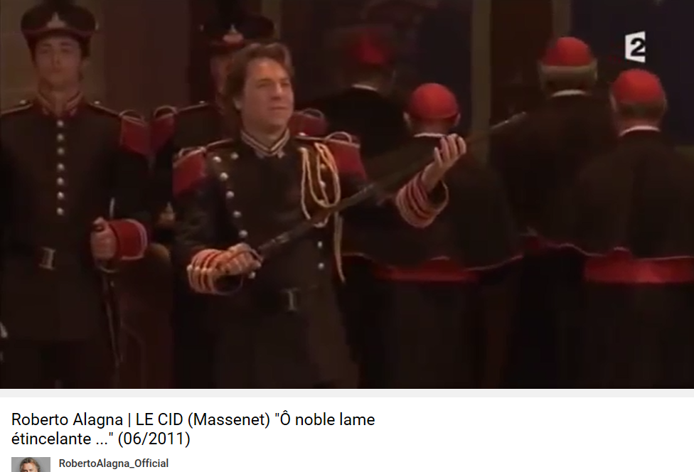 Massenet Le Cid O noble lame