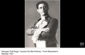 Massenet Werther J'aurais sur ma poitrine Thill