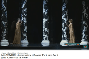 monteverdi couronnement de Poppée pur ti miro