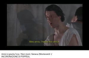 monteverdi couronnement de Poppée Sénèque