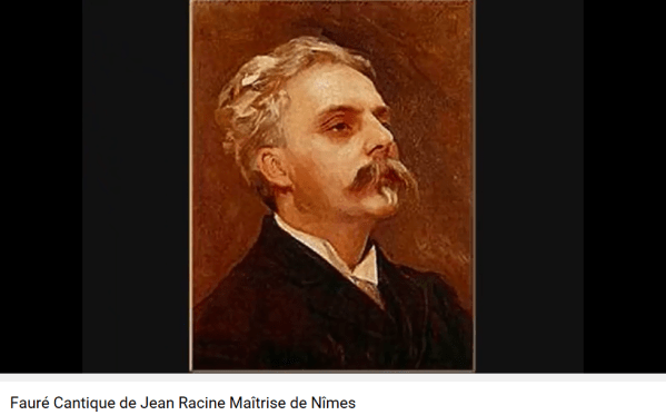 Fauré Cantique de Jean Racine