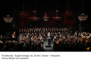 Tchaïkovsky Onéguine choeur des paysans