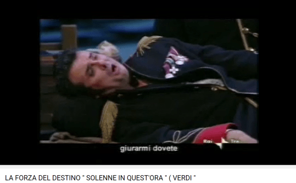 Verdi La forza Acte III Sollene in quest'ora