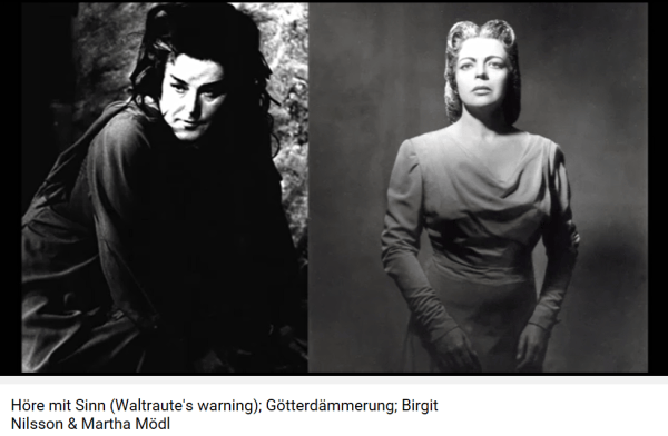 Wagner Crépuscule Waltraute et Brunnhilde