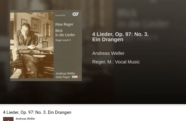 Reger Zweig Ein Drangen