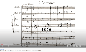 Saint-Georges ouverture de l'Amant anonyme