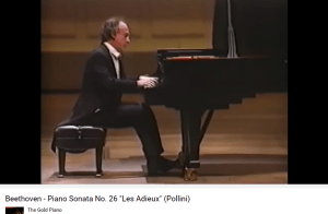 Beethoven les Adieux (le retour) Pollini