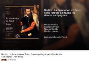 Berlioz damnation sans regrets