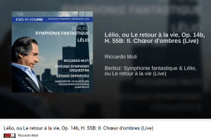 Berlioz Lélio Chœur d'ombres