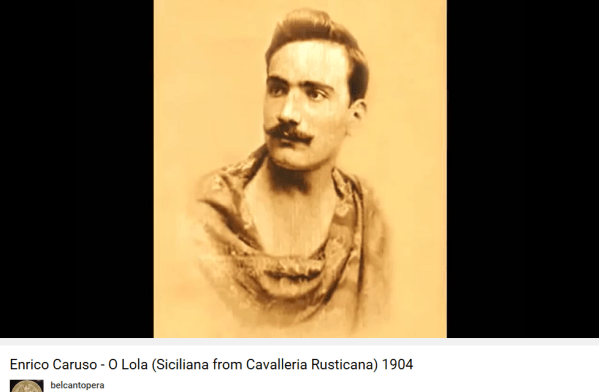 Mascagni Cavalleria Caruso