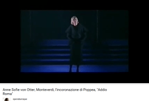 Monteverdi Couronnement de Poppée Addio Roma