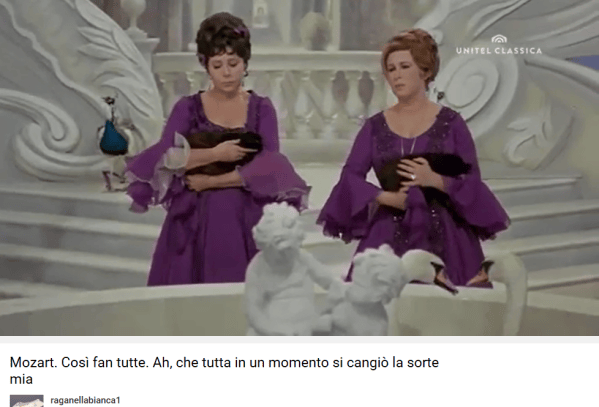 Mozart Cosi fan tutte Ah, che tutta in un momento