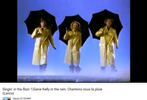 Singing in the rain