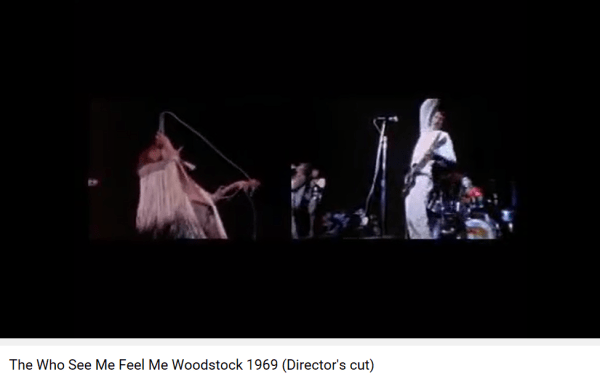 The Who Tommy See Me Feel Me Woodstock