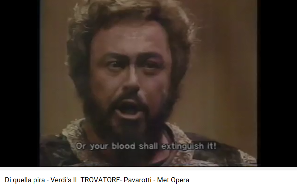 Verdi Trovatore Di quella pira