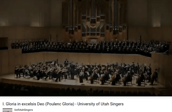 Poulenc Gloria 1er mouvement