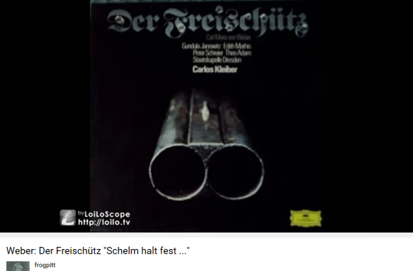 Weber Freischutz Acte II duo Schelm, halt fest