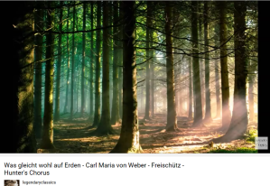 Weber Freischutz Acte III Choeur des chasseurs was gleich wohl auf Erden