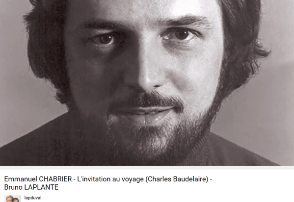 Chabrier Baudelaire l'invitation au voyage