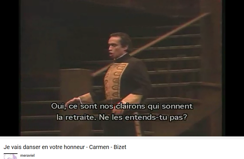 Bizet Carmen clairons qui sonnent la retraite