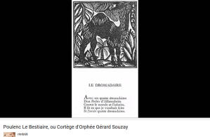 Poulenc Apollinaire le bestiaire