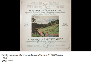 Rimsky-korsakov ouverture sur 3 thèmes russes