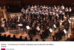 Britten a ceremony of Carols