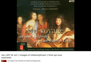 Lully ISIS Hiver qui nous tourmente