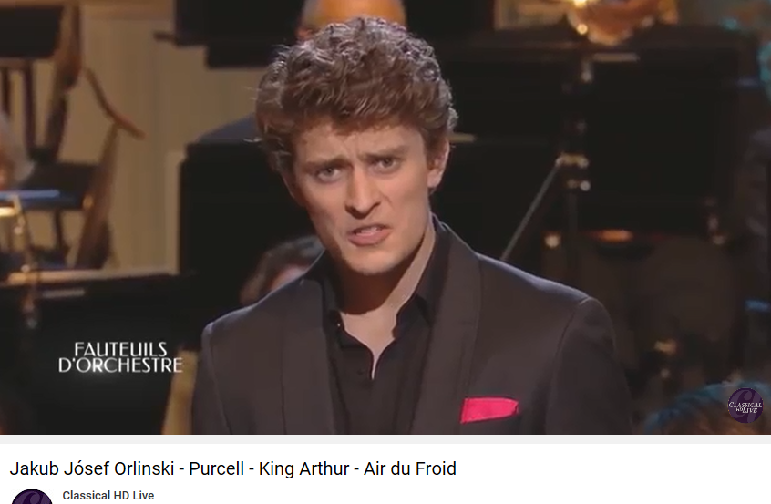 purcell king arthur cold song Orlinski