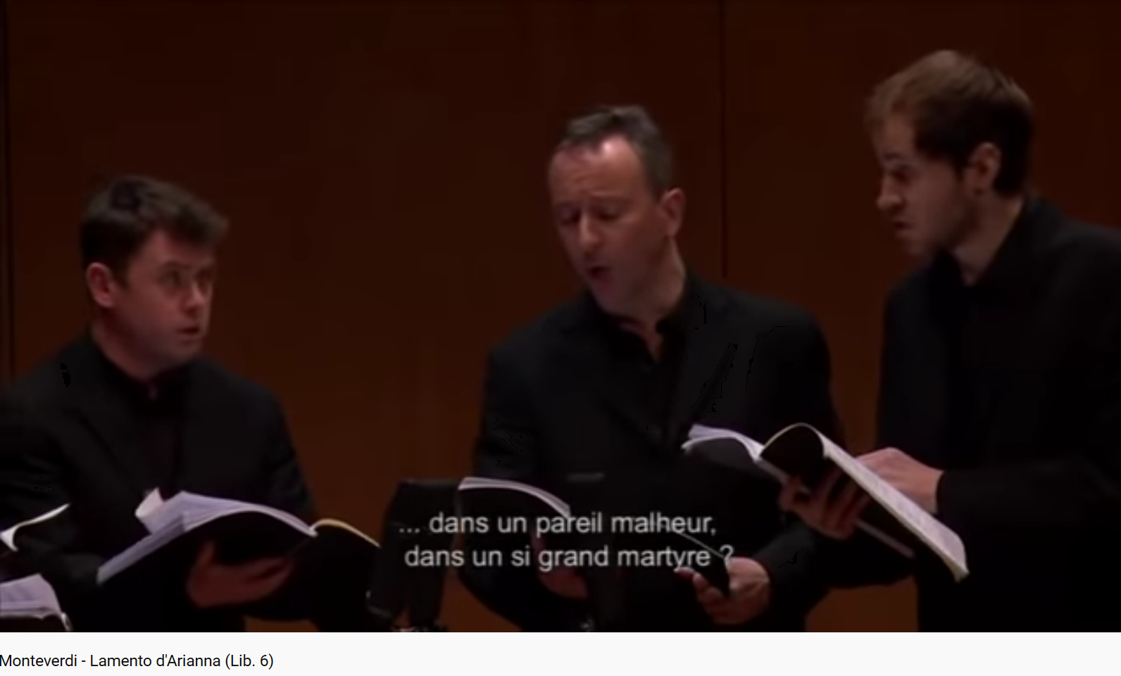 Monteverdi lamento d'Ariane