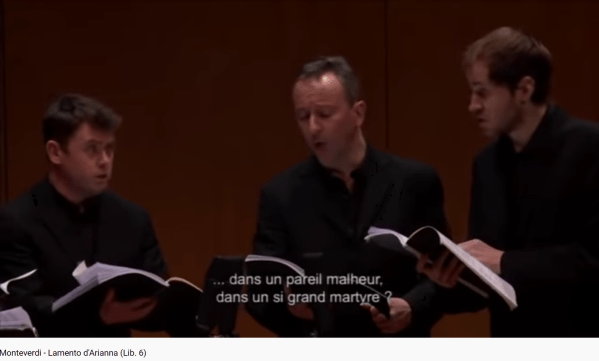 Monteverdi lamento d'Ariane