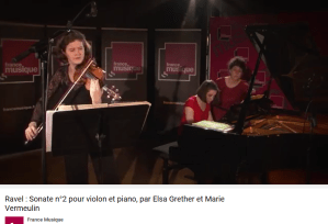 Ravel sonate piano violon blues