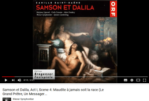 Saint-Saens Samson et Dalila maudite soit à jamais la race