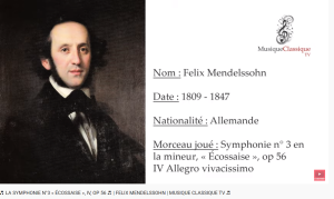 Mendelssohn symphonie écossaise