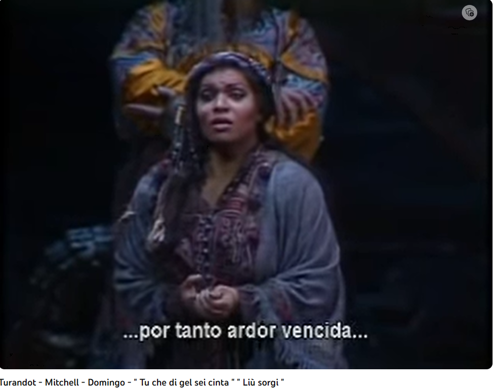 Puccini turandot Tu che di gel sei sinta