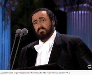Turandot puccini Nessun Dorma Pavarottti