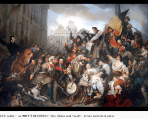 Auber la Muette de Portici amour sacré