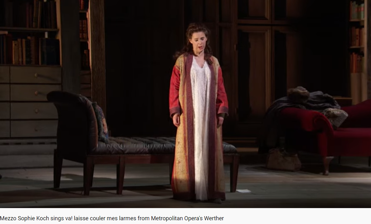 Massenet Werther les larmes qu'on ne pleure pas