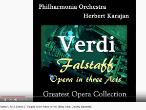 Verdi Falstaff Fulgida Alice ! Amor t'offro