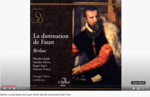 Berlioz Damnation de Faust Christ vient de ressusciter